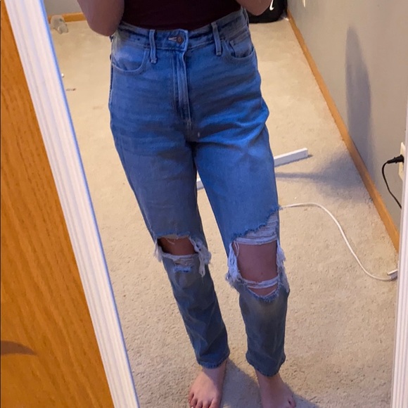 Hollister Denim - hollister mom jeans